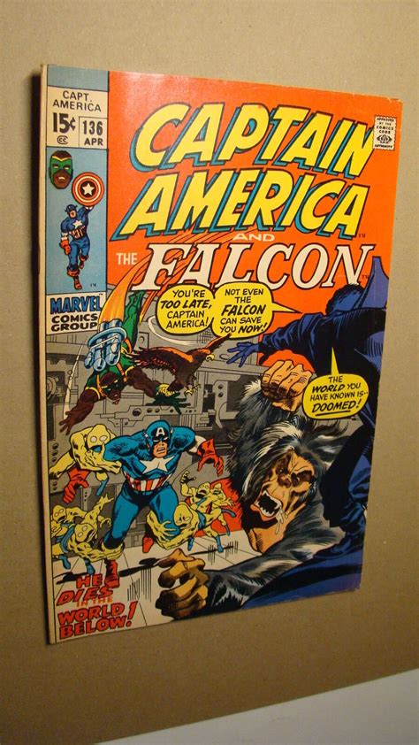 Captain America 136 Nice Copy Falcon Nick Fury Tony Stark 1969 VS