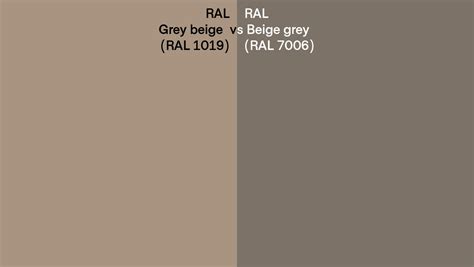 Ral Grey Beige Vs Beige Grey Side By Side Comparison