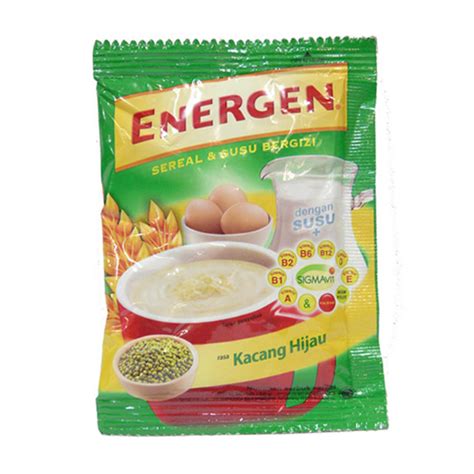 Nilai Kandungan Gizi Sereal ENERGEN Kacang Hijau