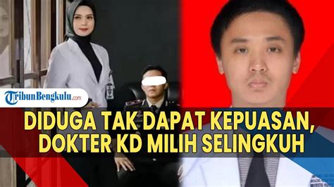 Diduga Tak Dapat Kepuasan Dokter Karina Dinda Milih Selingkuh Padahal