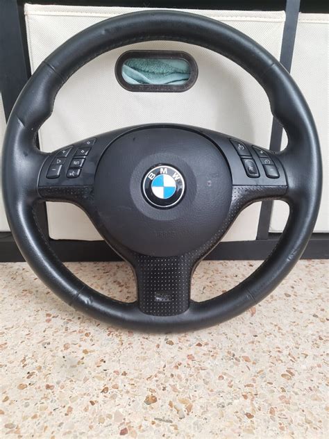 01 06 Bmw E46 M3 M5 E39 E53 E83 Multi Function Sport Leather Steering