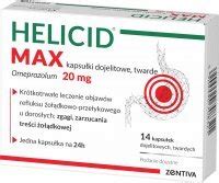 Helicid MAX dawny Piastprazol 20 mg kapsułki dojelitowe twarde 14 szt