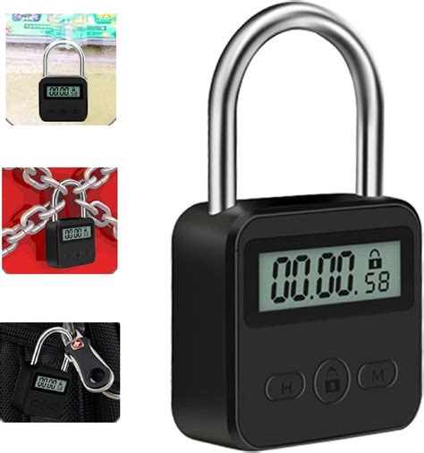 Metal Timer Lock 99 Hours Max Timing Lock With Lcd Display Multi Function Electronic Timer