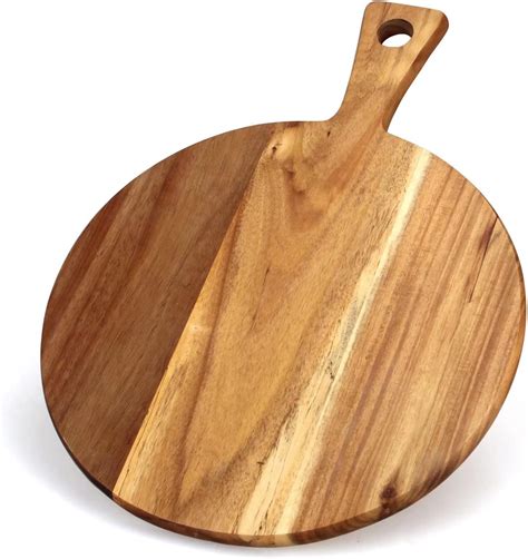 Tabla De Cortar De Madera De Acacia Con Asa Tabla De Cortar De Madera