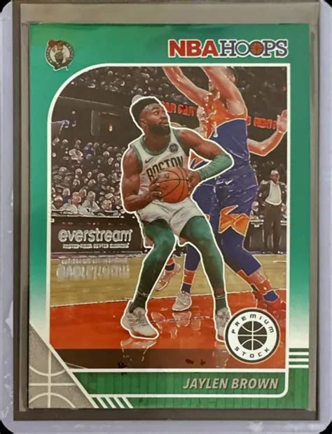 Jaylen Brown Nba Hoops Premium Basketball Vert Prizm