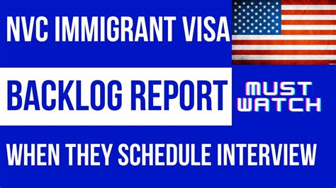 Nvc Immigrant Visa Backlog Report October 2022 Youtube