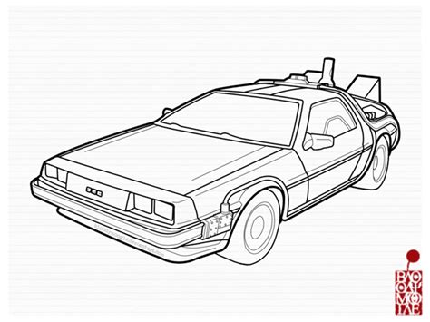 Delorean Coloring Pages Coloring Pages