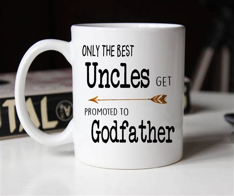 Uncle Godfather Proposal Mug Baptism Gift For Godfather Etsy