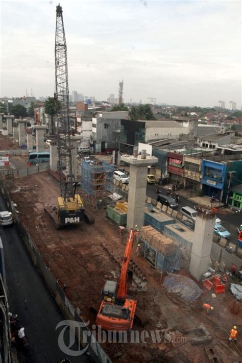 Pembangunan Proyek Mrt Lebak Bulus Foto Tribunnews