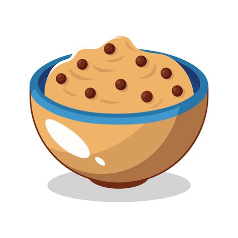 cookie dough in bowl illustration 49349862 Vector Art at Vecteezy