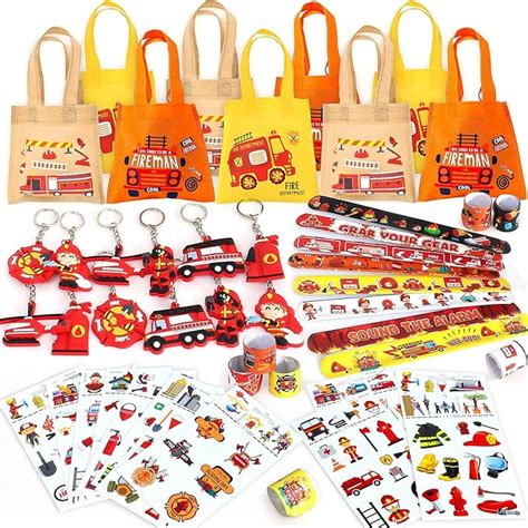 Latocos Feuerwehrmann Party Mitgebsel Kindergeburtstag Geschenk Tasche