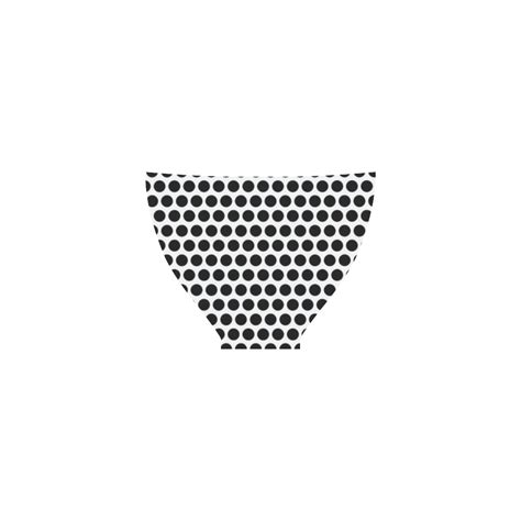 Black On White Pokadots Custom Bikini Swimsuit ID D