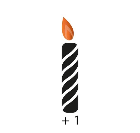 Premium Vector Birthday Greeting Card With Candle