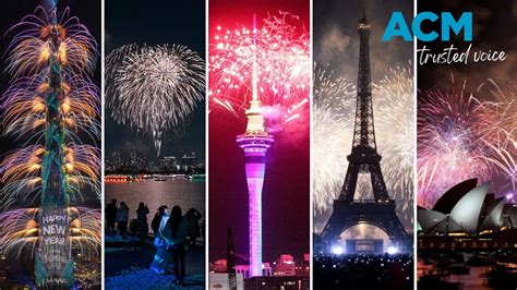 New Years Eve Fireworks Displays Around The World Youtube