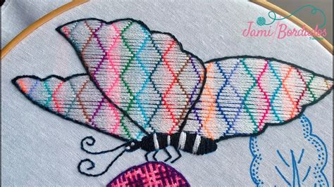 Bordado Fantas A Mariposa Hand Embroidery Butterfly Fantasy