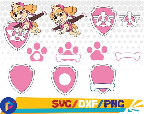 Skye Svgdxfpngpaw Patrol Svgdxfpngpaw Patrol Clipart For