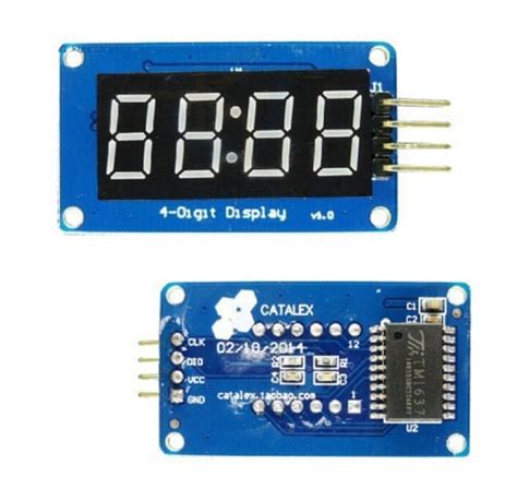 TM1637 4 Bits Digital Tube LED Display Module With Clock Display For