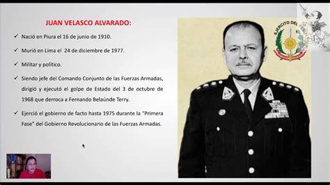 Pastilla Histórica II Gobierno de Juan Velasco Alvarado 1968 1975