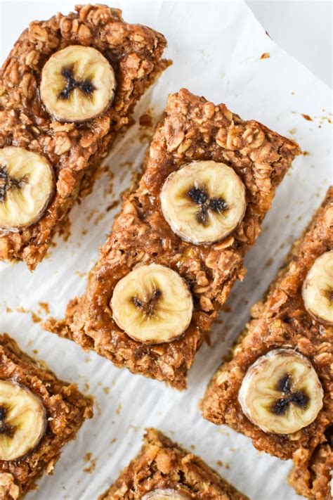 Peanut Butter Banana Oatmeal Breakfast Bars Project Meal Plan