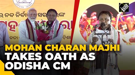 Mohan Charan Majhi Takes Oath As Odishas Chief Minister Shares