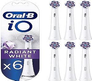 Oral B Io Radiant White Electric Toothbrush Head Angled Bristles