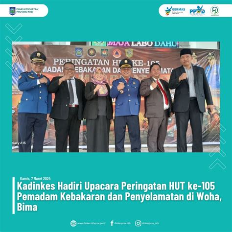 Kadinkes Hadiri Upacara Peringatan HUT Ke 105 Pemadam Kebakaran Dan