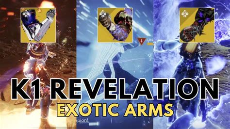 K Revelation Legend Lost Sector Exotic Arms Today All Classes