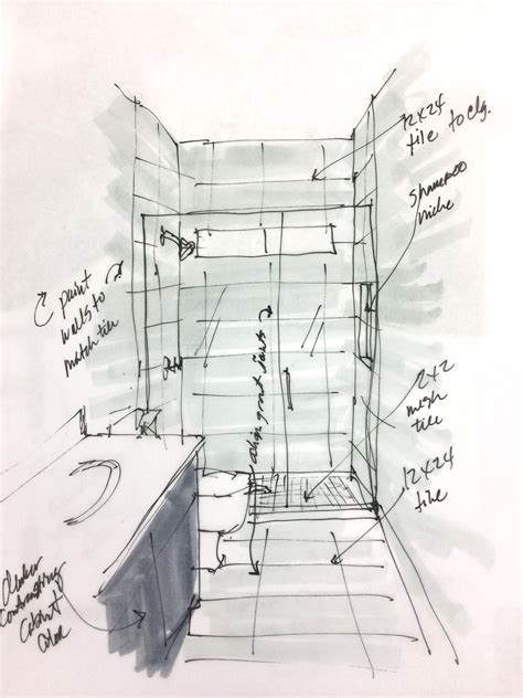 Design Plan For A 5 X 10 Standard Bathroom Remodel — Designed