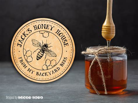 Custom Honey Labels Customized Round Honey Stickers Custom Etsy