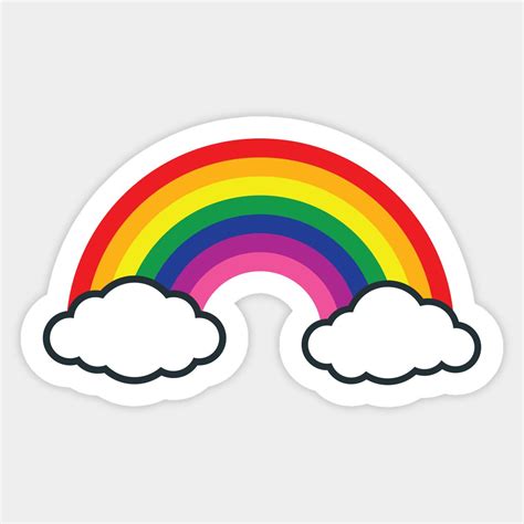 Rainbow Art By Rizaldiuk Cute Stickers Rainbow Decal Rainbow Art