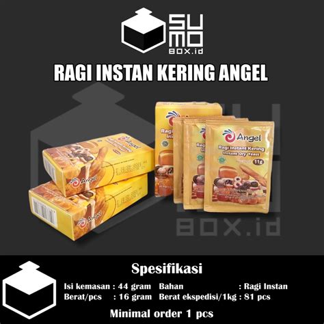 Jual Ragi Instan Angel Sachet Gr Yeast Kering Pengembang Adonan