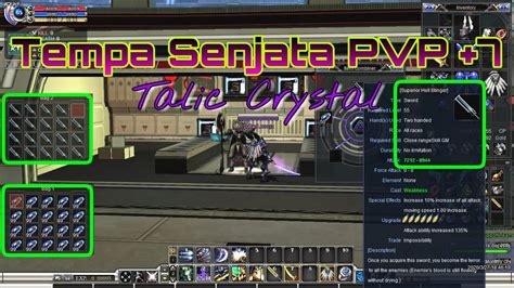 Tempa Senjata Pvp Pakai Talic Crystal Youtube