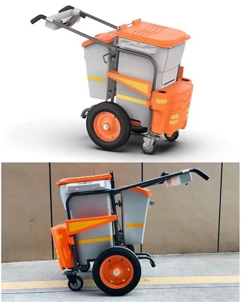 Hot Sales Road Clean Cart Garden Street Workshop Cleaning Trolley