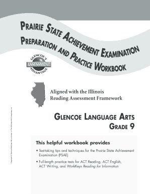 Fillable Online Prairie State Achievement Examination Preparation And