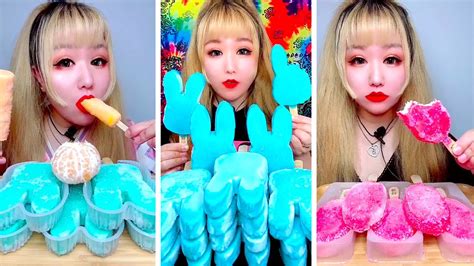 Asmr Eating Crunchy Ice Cream🍦 Mousse Cake Chocolate Dessert Mukbang Sweet Video 2020 Ep 85