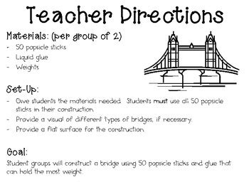 Popsicle Stick Bridge Engineering Challenge Project Great STEM Activity