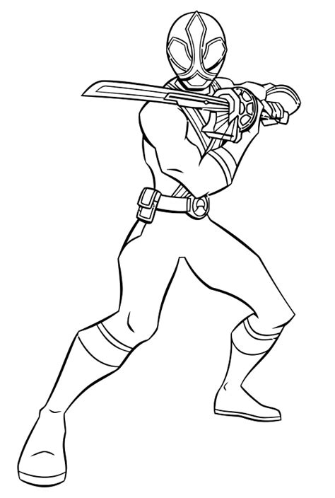 Red Ranger Samurai Coloring Pages Coloring Pages