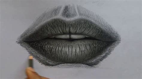 How To Draw A Hyper Realistic Lip Youtube