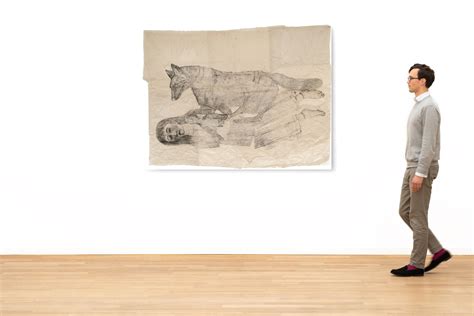 Kiki Smith Sleeping Woman With Lying Wolf Mutualart