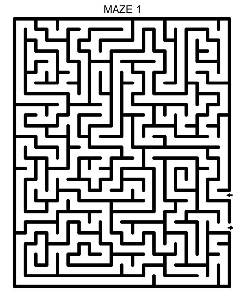 Mazes For Kids Printable Mazes Maze Puzzle Book Instant Download