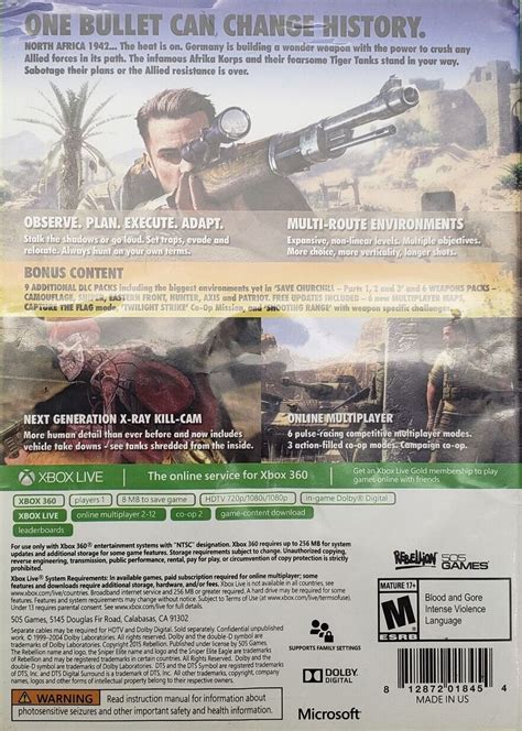 Sniper Elite Iii Ultimate Edition Images Launchbox Games Database