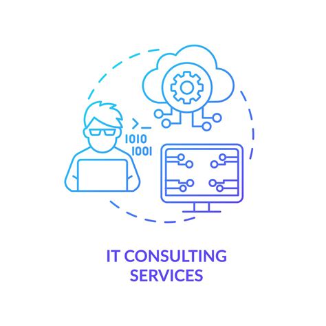 It Consulting Services Concept Icon Community Development Abstract Idea Thin Line Illustration