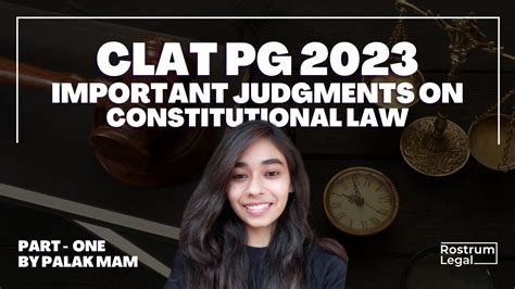 Important Judgements On Constitutional Law Part 1 For Clat Pg 2023 By