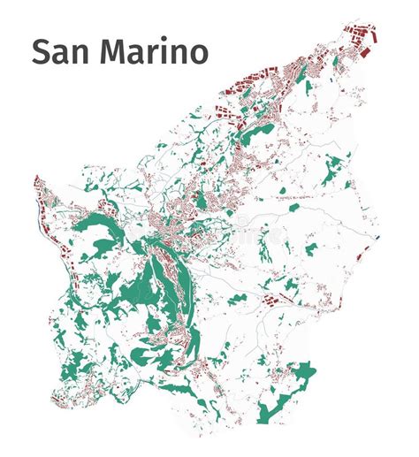 San Marino Map Detailed Map Of San Marino Country Administrative Area