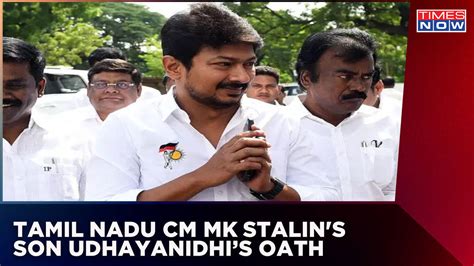 Tamil Nadu Cm Mk Stalins Son Udhayanidhi Sworn In As Cabinet Minister