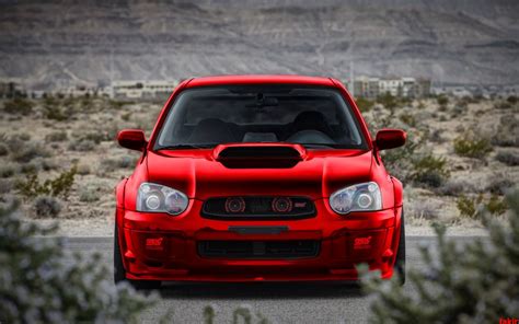 🔥 Free Download Subaru Impreza Sti Wrx Red Front Wallpaper 3000x1875