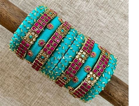 Fabric Bangles Silk Bangles Diy Fabric Jewellery Bangles Diy Kundan