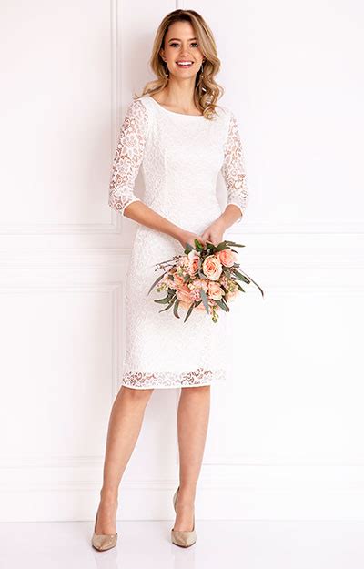 Macie Shift Wedding Dress Ivory Evening Dresses Occasion Wear And