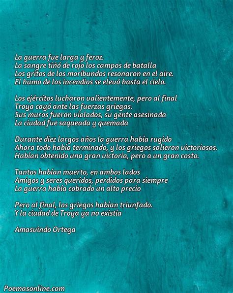 Poemas Pico Sobre La Guerra De Troya Poemas Online