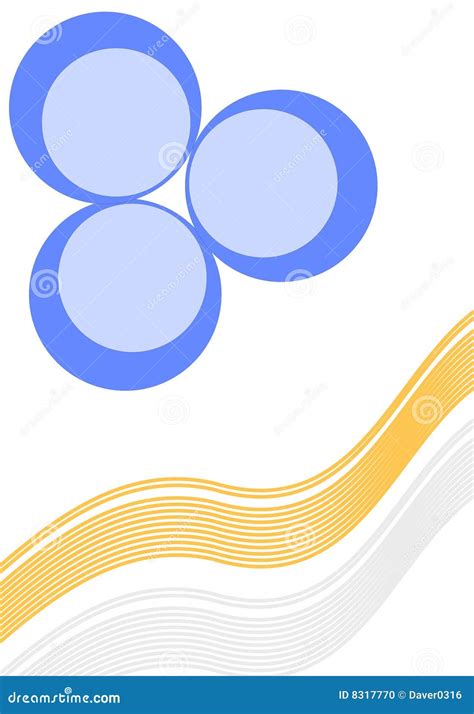 Curve and Circle Background Illustration Stock Vector - Illustration of ...
